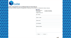 Desktop Screenshot of e-bluecube.com